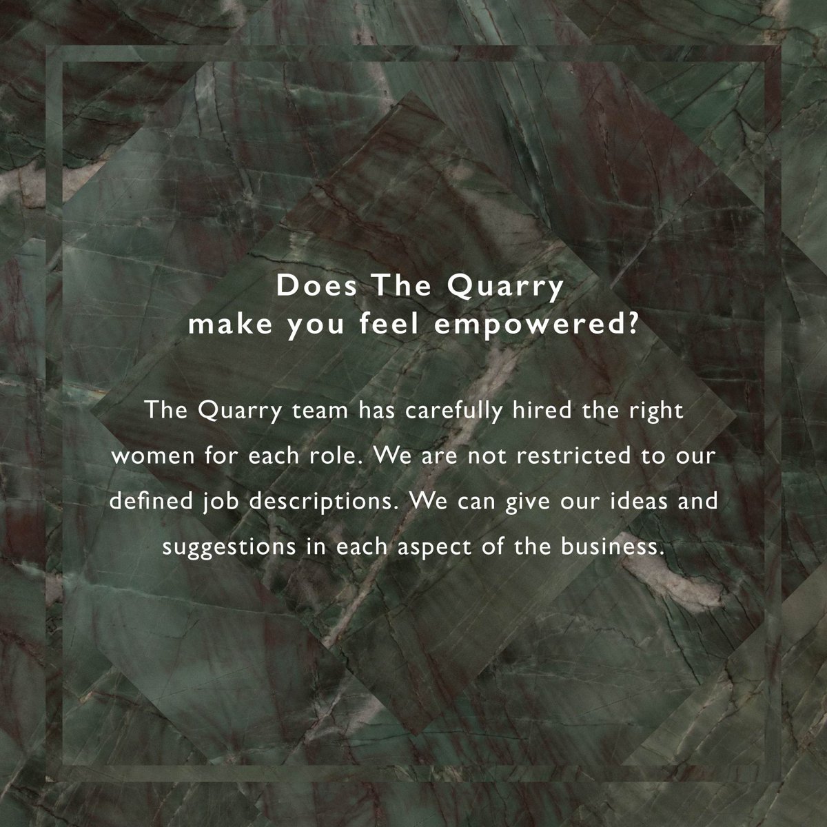 TheQuarryCast's tweet photo. Meet the incredible women at the heart of The Quarry & see their #JourneyOfMetamorphosis in the industry. Our young & determined curator – Ashka Rao,
shares her experiences, passion & belief in what she does.
#TheQuarryGallery #WomenOfTheQuarry #TheQuarryCurators https://t.co/U8r0h9arx8