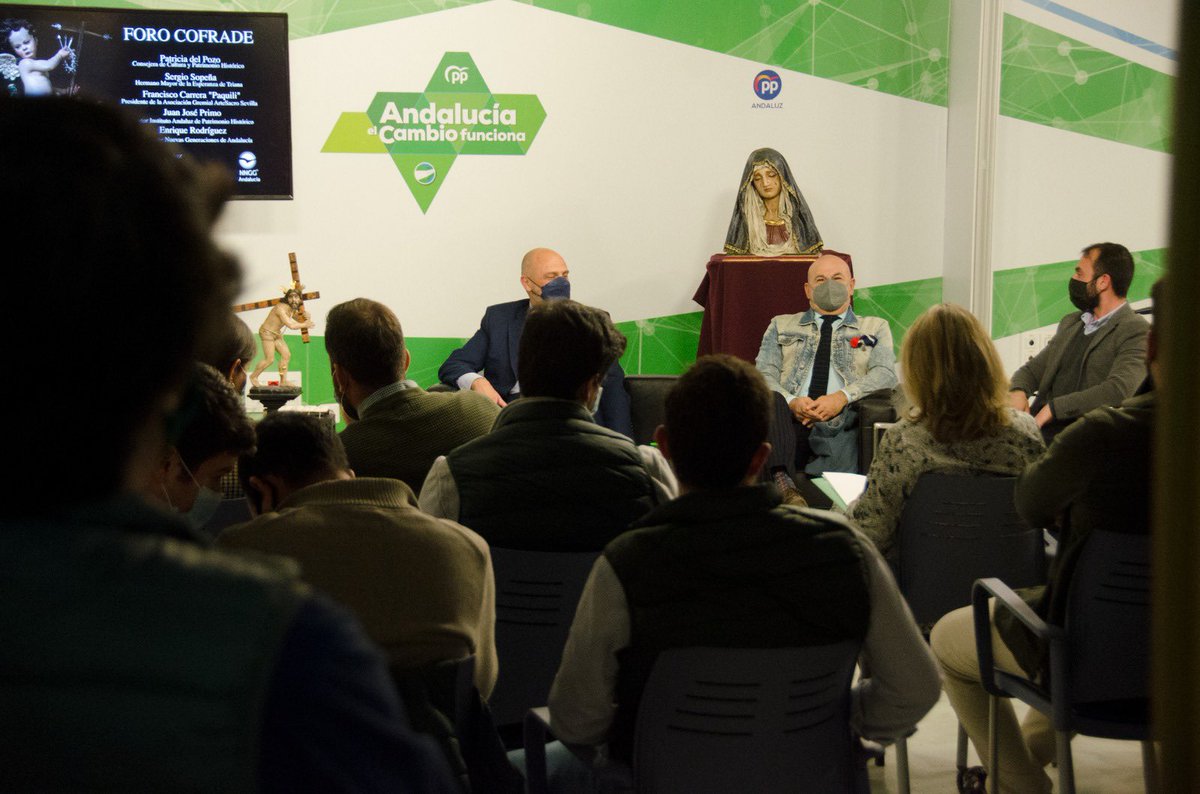 nngg_Andalucia's tweet photo. ✝️Gracias a todos los jóvenes que nos acompañaron en el #ForoCofrade de Nuevas Generaciones de #Andalucía. También a @Patricia_Pozo_ , @sergiosopena, @paquili1 y @primojurado por enseñarnos.💚
@NNGGAndalucia está comprometida con nuestras tradiciones y patrimonio.⛪🕯️ https://t.co/Lv3imQcdeb