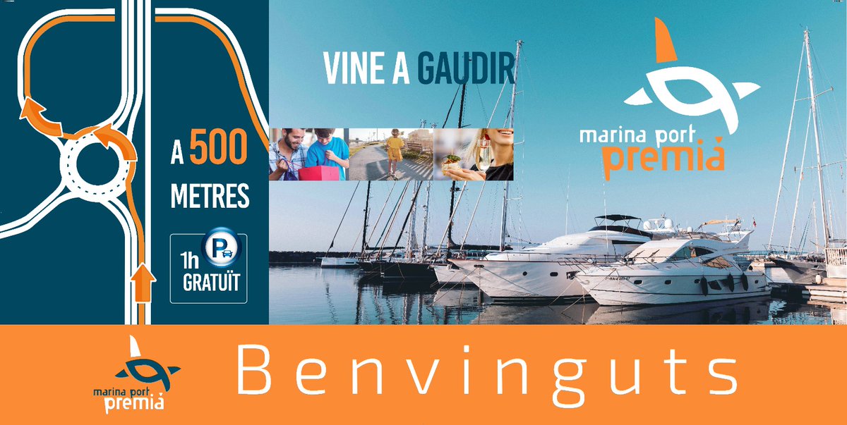 PortPremia's tweet photo. Aquest cap de setmana gaudiu d'un passeig o d'un dinar davant del mar, gràcies a 1 hora gratuïta de pàrquing.
T'esperem! 😃⛵🅿️ https://t.co/DGUh6ASHgj