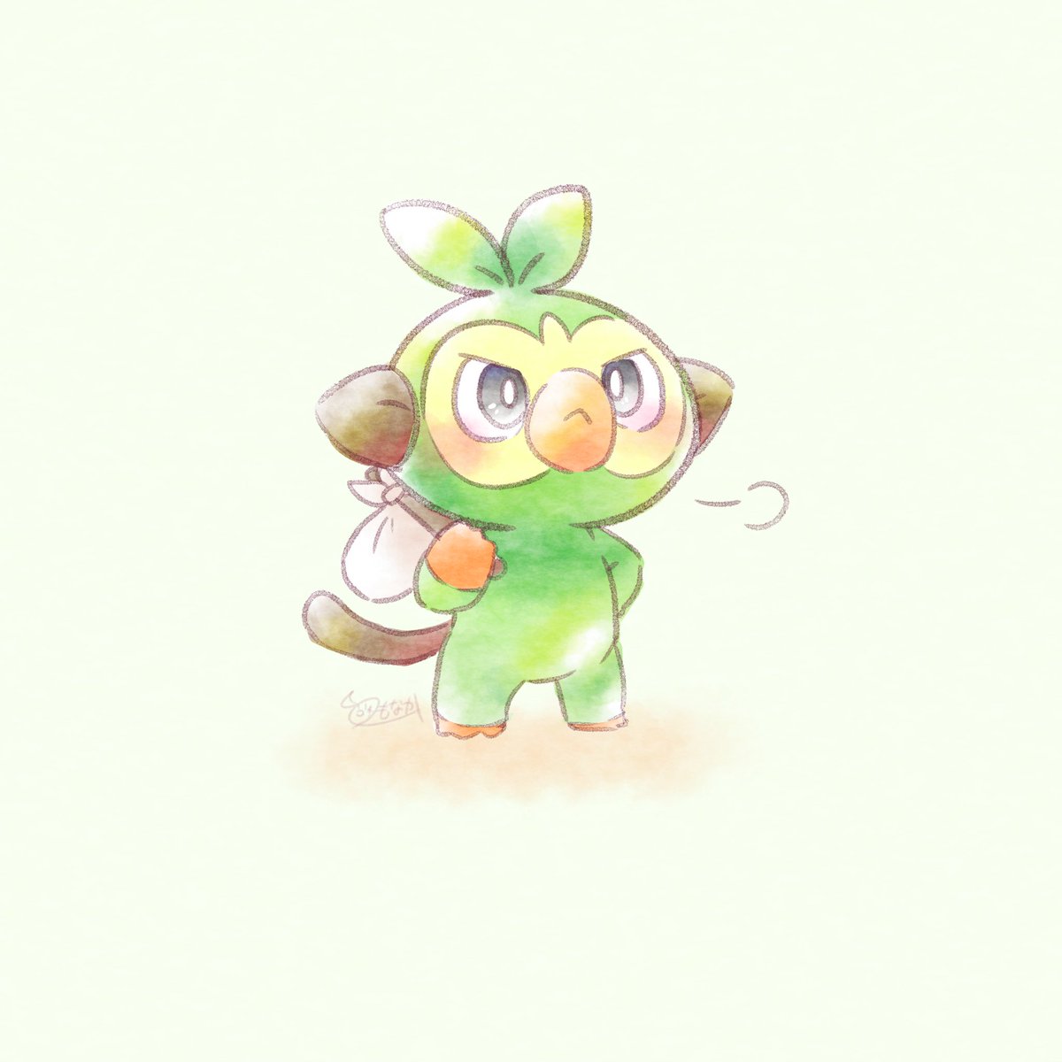 grookey no humans solo pokemon (creature) crying standing full body tears  illustration images