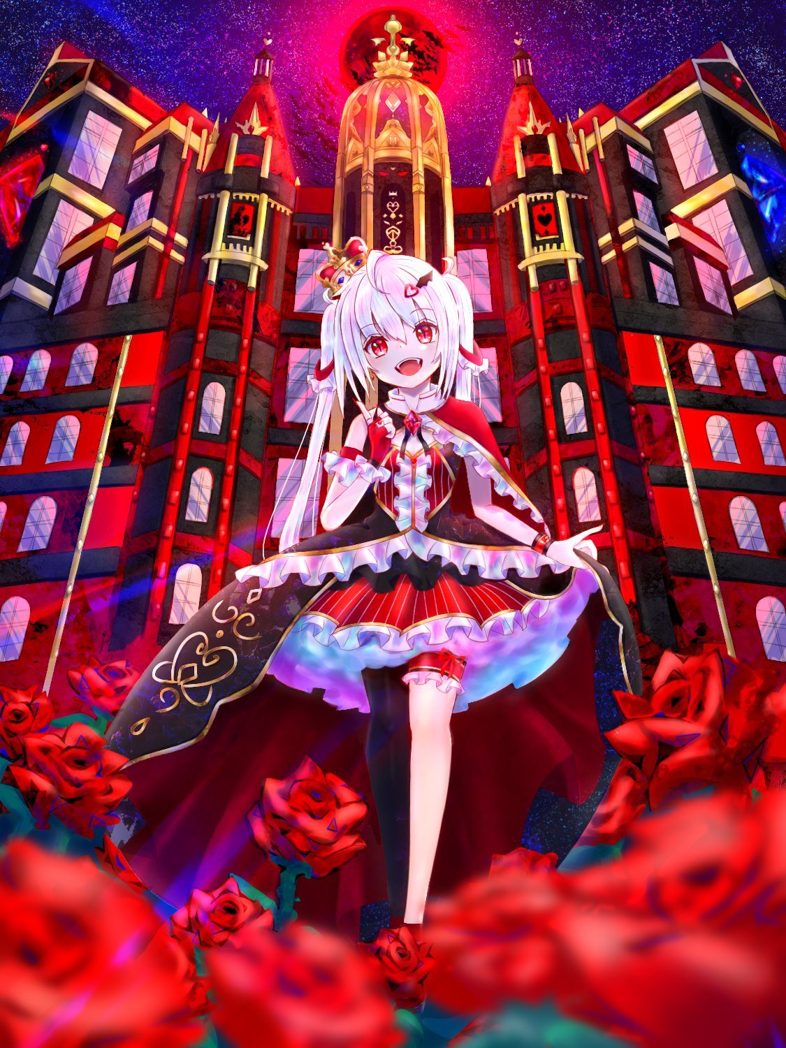 あかう En Twitter イラスト 白髪 赤目 ツインテール Hello T Co Qqmkiteygc Twitter