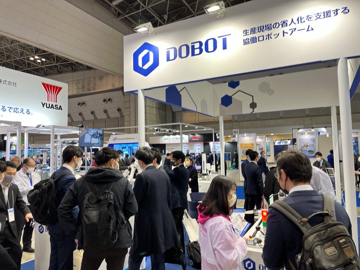 DobotRobotics's tweet photo. As #iREX has already started, we are happy to receive many customer inquiries👏👏
Please visit the #DOBOT's website for more information about our exhibitions and products: https://t.co/lRFV0Czlpd
#dobotrobots #IREX2022 #robotfestival #DOBOT #collaborativerobots #Industrialrobot https://t.co/ikUgIHrVOr