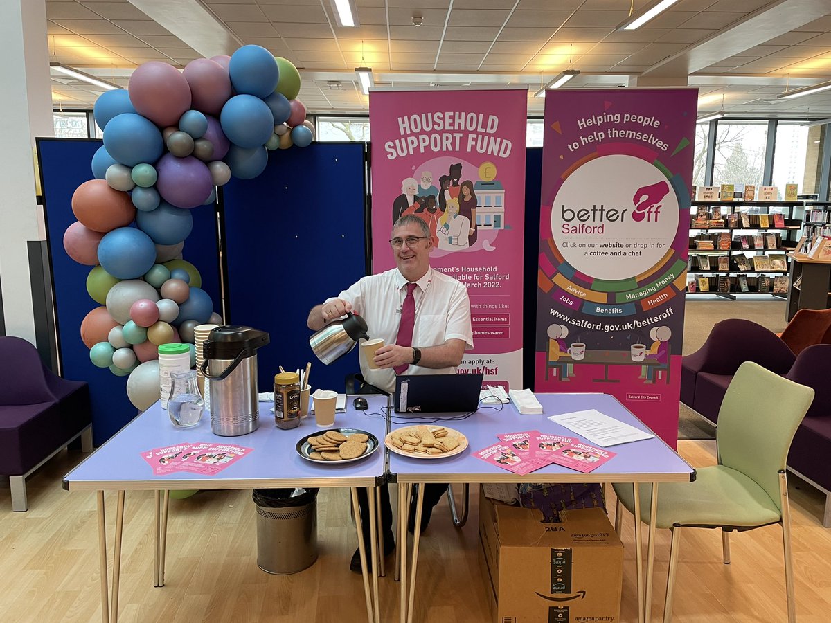 mush1020's tweet photo. Calling all Pendleton residents come and join us today for a coffee and chat ☕️. We are back face 2 face and would love to see you all. #LoveYourGateways #CoffeeAndChat #BetterOff #Pendleton @ClaireFewings96 @ShapingSalford  @Steven_fry1 @OwenOwenpower https://t.co/QpKQLusXU0