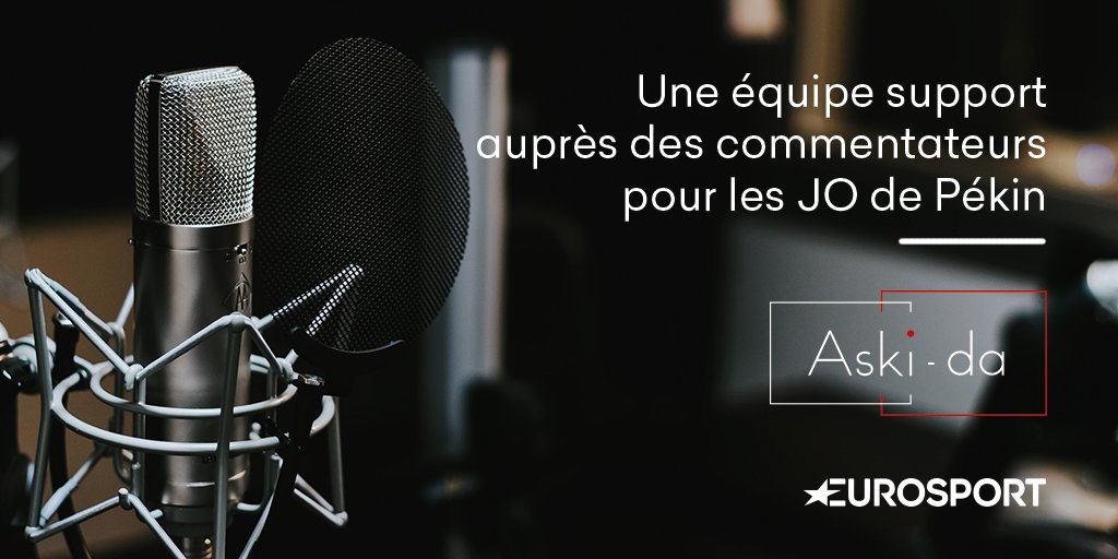 Aux côtés des équipes de support et de maintenance Aski-da, à nouveau mobilisées pour la couverture des JO d'hiver de Pékin par #Eurosport, nous avons mis en place une équipe de support dédiée aux cabines speak auprès des journalistes Eurosport.

#jo2022