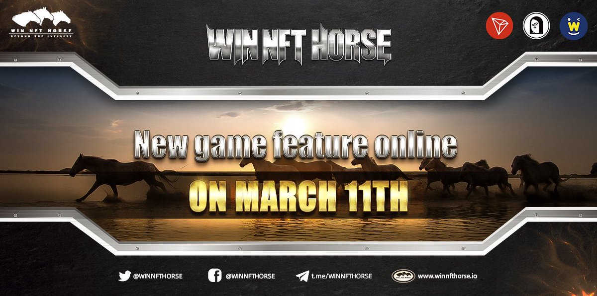 WINNFTHORSE's tweet photo. 🔈We have completed the maintenance and you need to re-download the WIN NFT HORSE client server to play.

🔥Priority ：We launch the“roulette”gameplay.

📖Gameplay detail：

https://t.co/04Xf0Lf8r6 https://t.co/G9XORsXzJX