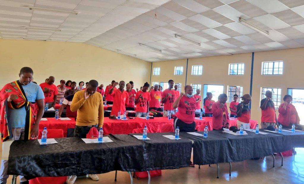 effnorthercape's tweet photo. [In Pictures] Pixley Ka Seme Region Plenum underway at DeAar. 
#EFFPLENUM2022 
#EFFYearOfBranches 
@EFFSouthAfrica https://t.co/leKO2hn00G