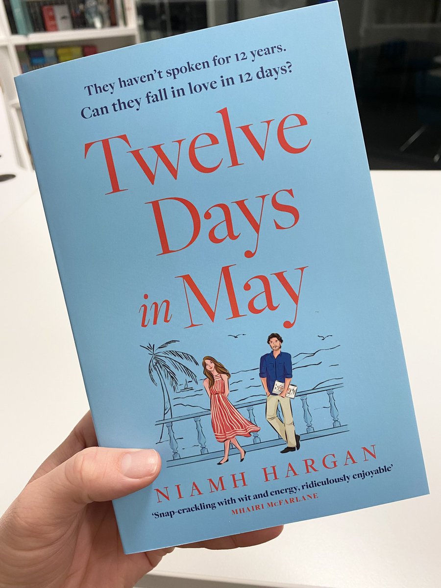 These gorgeous finished copies have landed in the office and I honestly could not be more excited! Flying from London to Edinburgh as we speak @EveWithAnN, can’t wait for you to get your hands on them too!! #TwelveDaysInMay