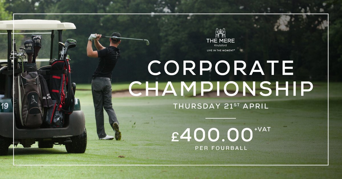 Fancy your chances at our Corporate Championship day? Live scoring, fantastic prizes, alfresco dinner, free gift. Find out more >>> bit.ly/3tLQOTL