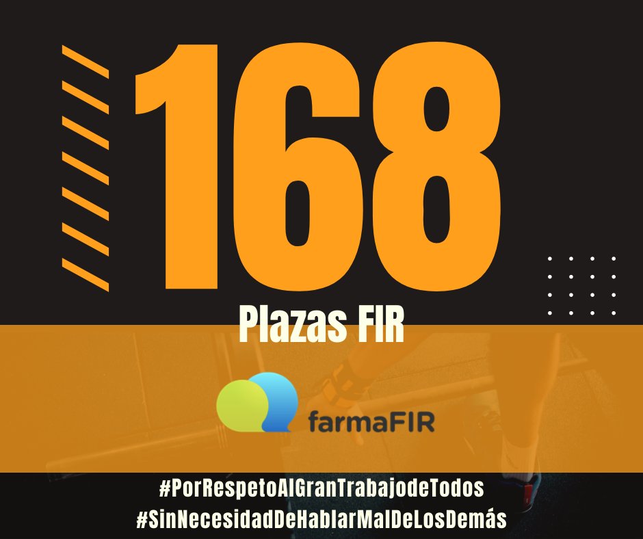 farmaFIR: Publicados los Resultados Definitivos FIR 2021.
#AlFinalTodoEsfuerzoTienePremio
