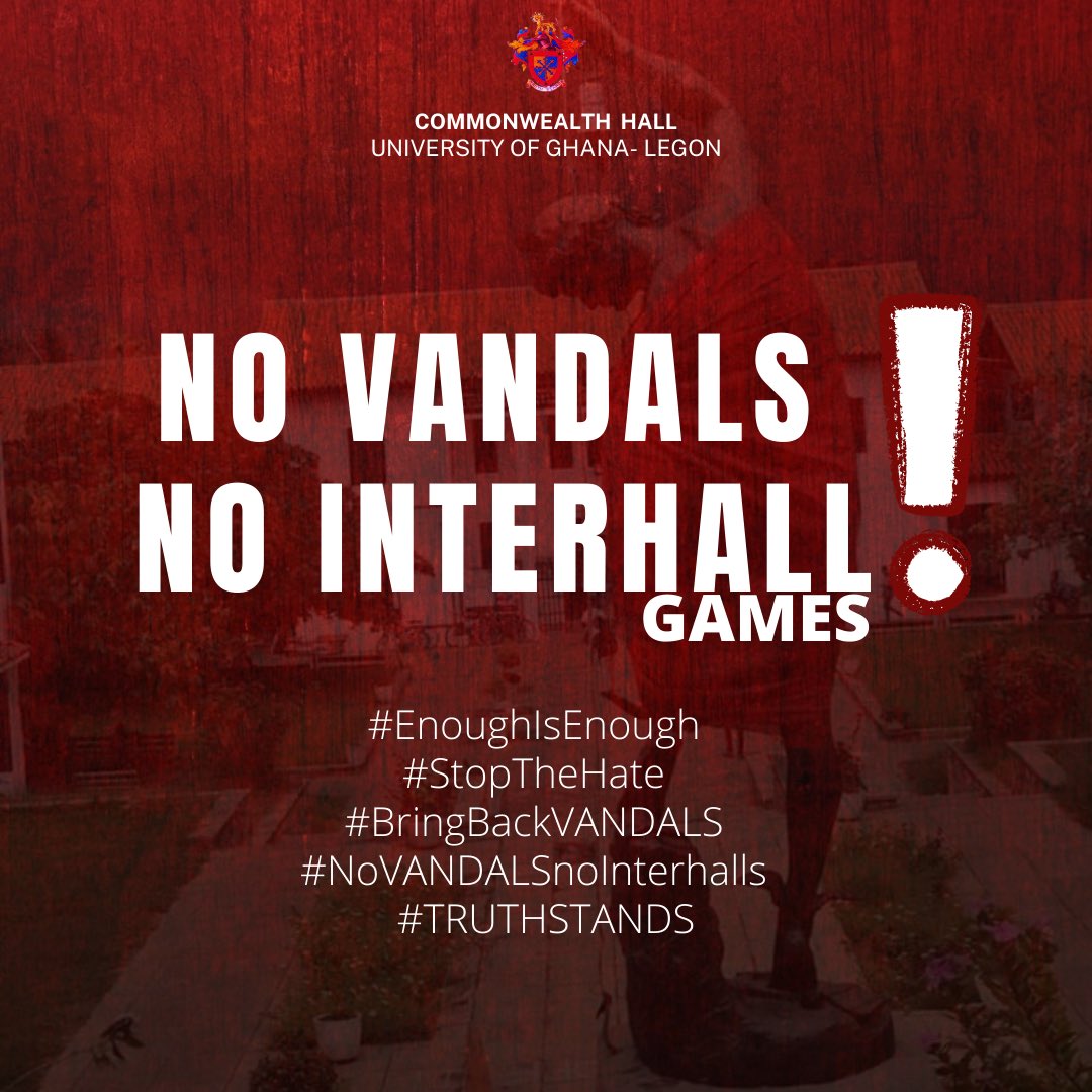 ecgberth's tweet photo. Management of the University of Ghana and the University of Ghana Sports Directorate cannot deflect the responsibility of security during inter hall games to students. The sportsmen of Commonwealth Hall do not deserve such injustice. #NoVandalsNoInterhalls https://t.co/60fwf8gdKR