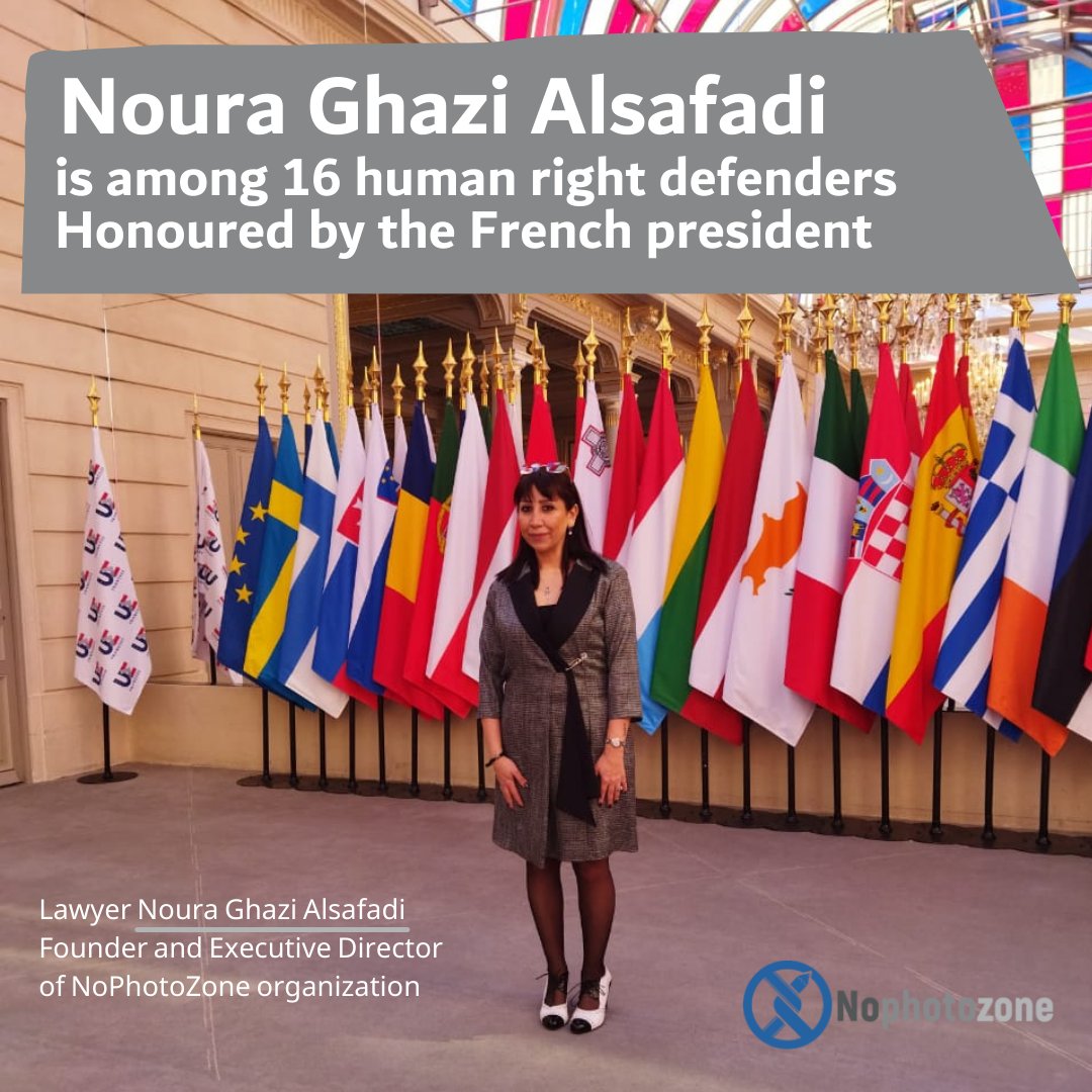 This week Noura Ghazi was in France <a href="/Elysee/">Élysée</a>, honoured as a human rights defender by President <a href="/EmmanuelMacron/">Emmanuel Macron</a> at the Marianne initiative  elysee.fr/emmanuel-macro…