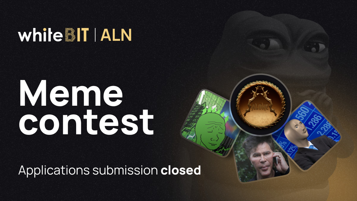 WhiteBit's tweet photo. 😉 Thanks for your memes 😉

Our meme contest with @alone_coin (ALN) has ended. Soon, the project will select the 2 best works whose authors will share $1000 (in $ALN).

Stay tuned for further updates! https://t.co/6rWWdNBgta