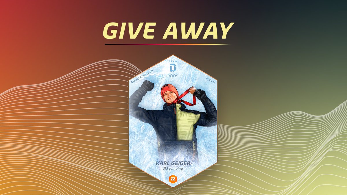 fanzone_io's tweet photo. 🤩🥉❄️ Wanna win 1of3 Karl Geiger Medal Moment #NFTs? Just:

1️⃣Retweet
2️⃣Follow @TeamD 
3️⃣Follow @fanzone_io
4️⃣Join our #Discord 👾 https://t.co/6eLX12QwqJ

ℹ️ The give-away runs until Sat, March 12th 2022, at  5:59pm ET | 11:59pm CET. On Sunday the winners will be announced here https://t.co/IoXWyZqxaV