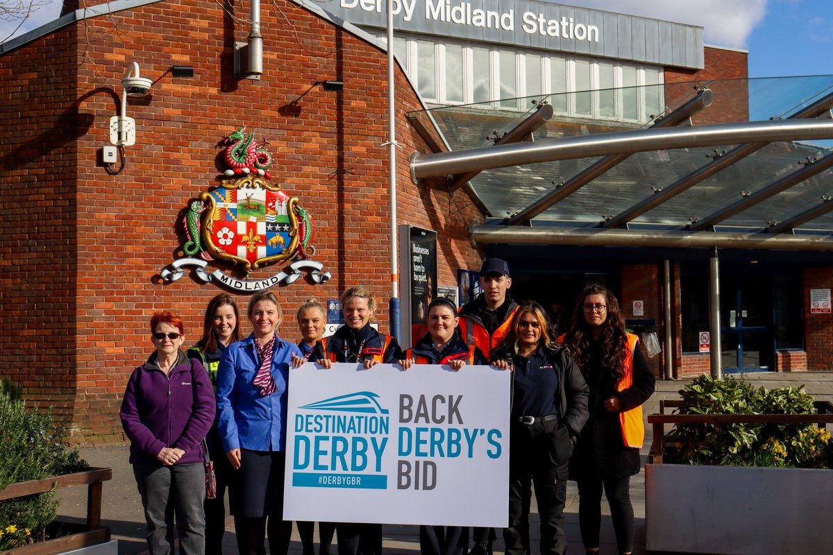 DerbyCC's tweet photo. Did you catch our news about Great British Railways?🚄

We've launched our bid to bring #DestinationGBR to the East Midlands.

Find out more and Back the bid for #DerbyGBR👉https://t.co/74dqnavtJf https://t.co/13ng9HgWVy