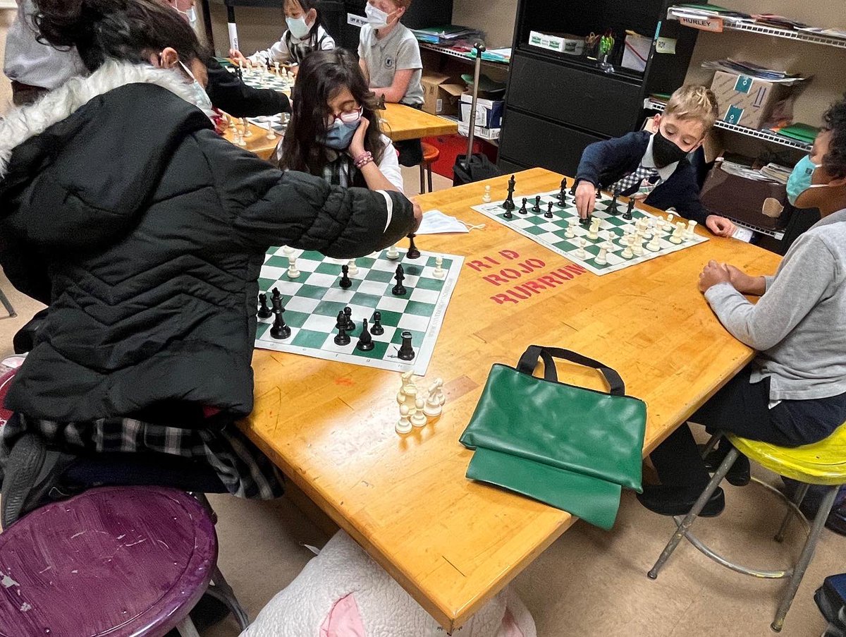 FCCS_School's tweet photo. The Chess Club at FCCS @FCPSMaryland has been busy! This week they had learned three basic rules to follow at any game in the opening phase! This is one among the many lessons they learn each week, followed by online tournaments! The team is having a blast!
#fcpsmd #fcpsmdready https://t.co/J6LKjlsGc7