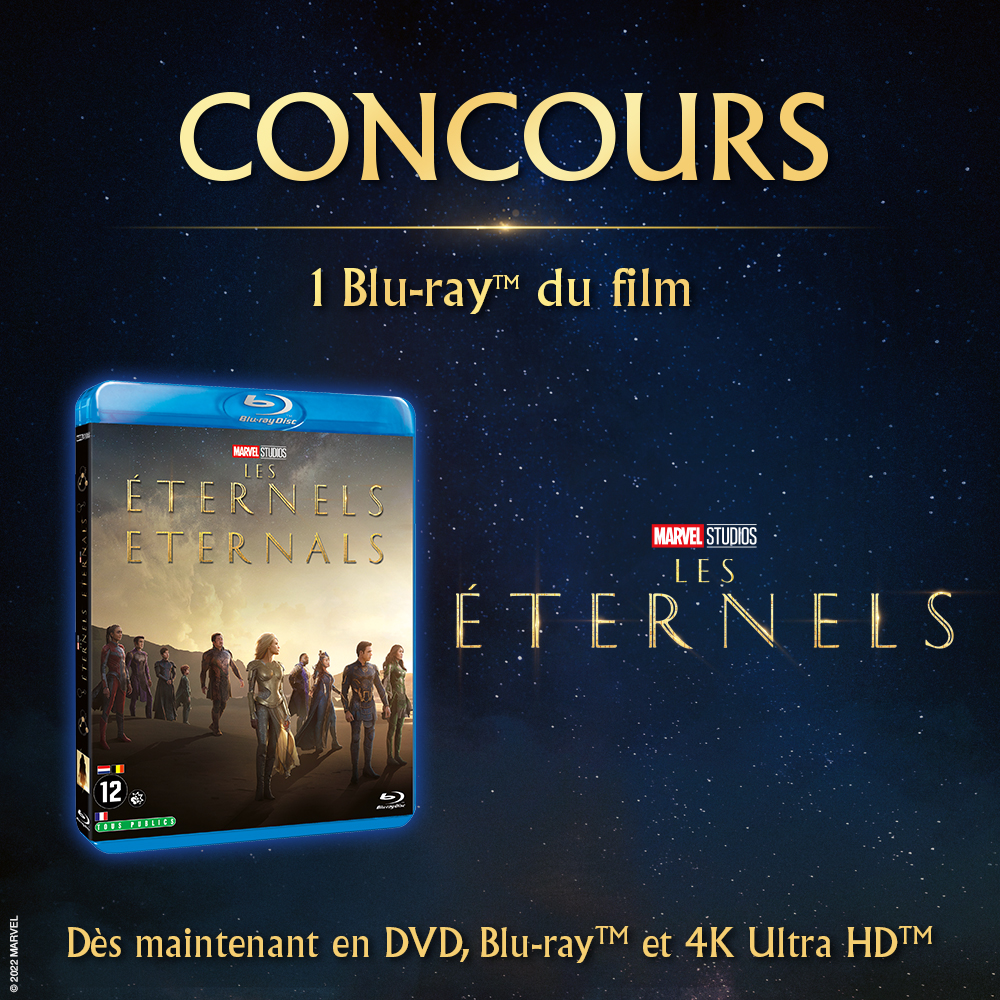 MarvelFR's tweet photo. À l’occasion de la sortie en vidéo du film #LesÉternels, RT pour tenter de remporter un Blu-ray du film. https://t.co/wCTLNHwG57