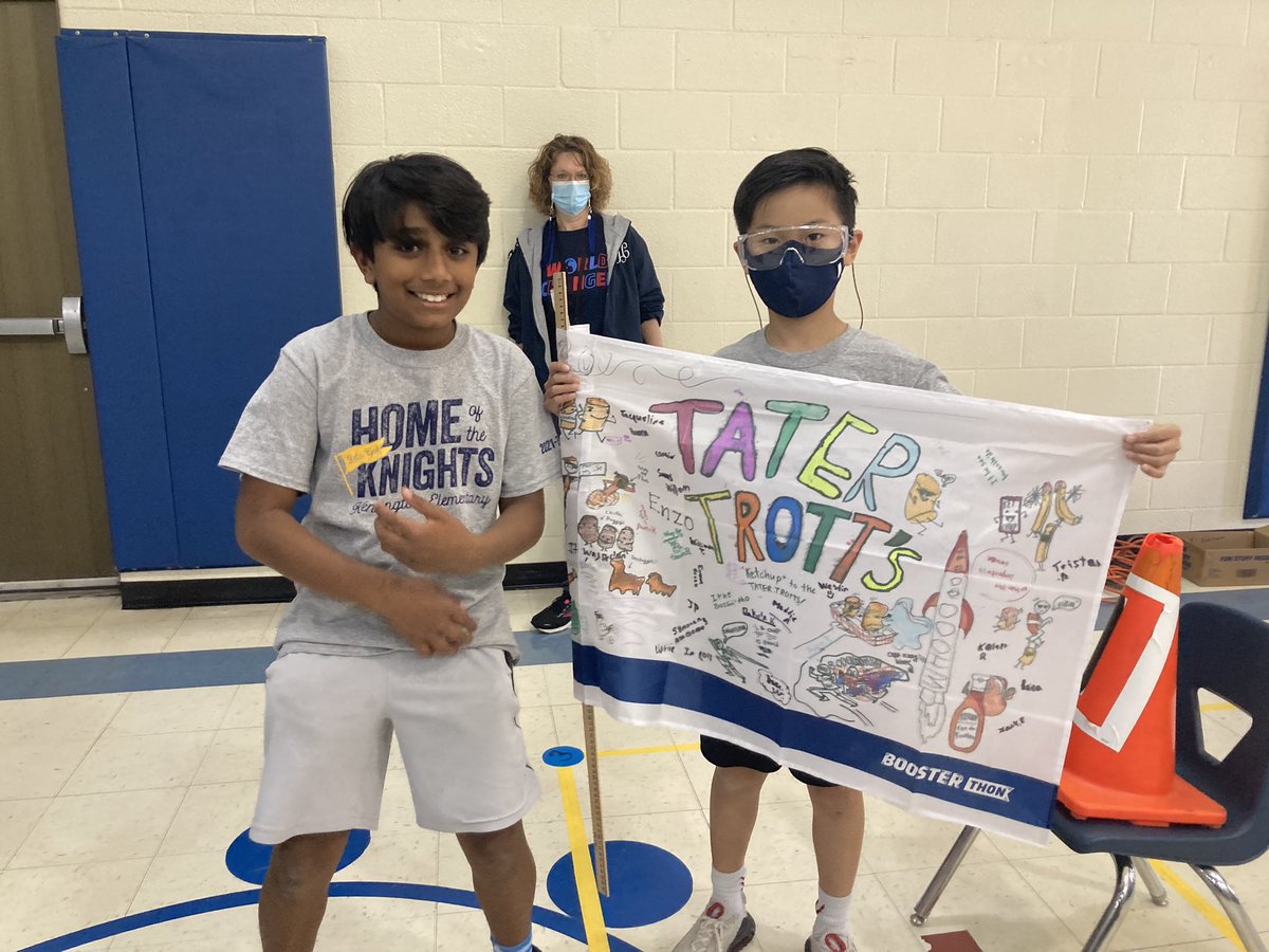 MrTrott4's tweet photo. A few snap shots of ‘Trott’s Tater Tots’ in action for our school wide boosterthon competition!! Great job today!! @choosebooster @KensingtonESNC @MrTVaughn https://t.co/jTXwok8Hyq
