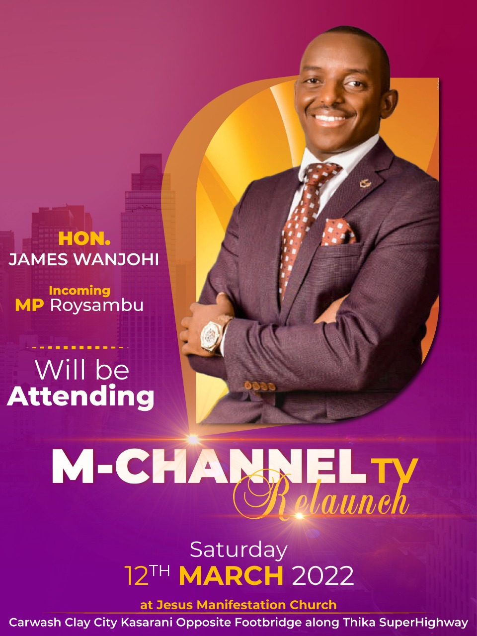MChannel TV Kenya on Twitter "Hon. JAMES WANJOHI will be attending M