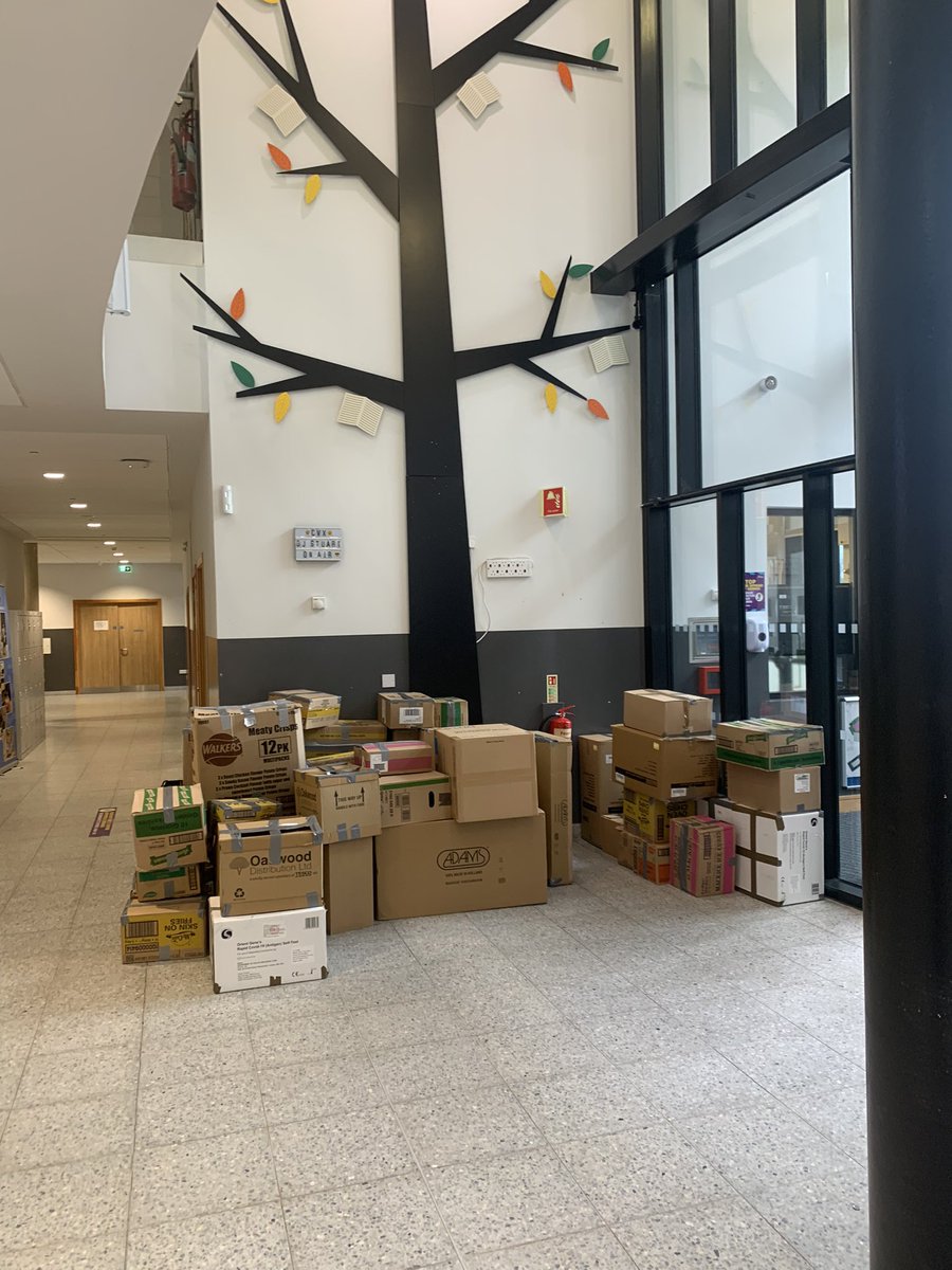 Well done to the Clyde Valley Community once again! Second run of Ukraine donations from students, staff and friends of Clyde Valley who have helped to support the Ukraine appeal once again! 🇺🇦💙