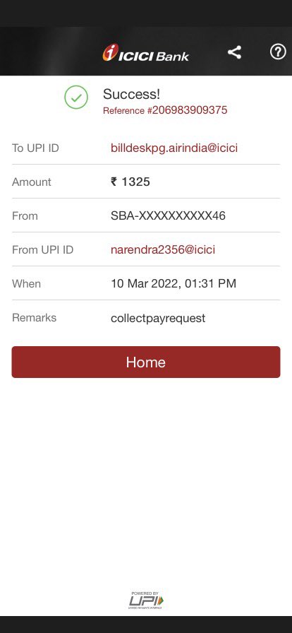 TradeCalls's tweet photo. @airindiain I don’t want a refund. Payment went through. Please find the pic attached. Issue the ticket ASAP https://t.co/MDNYE2xUiN