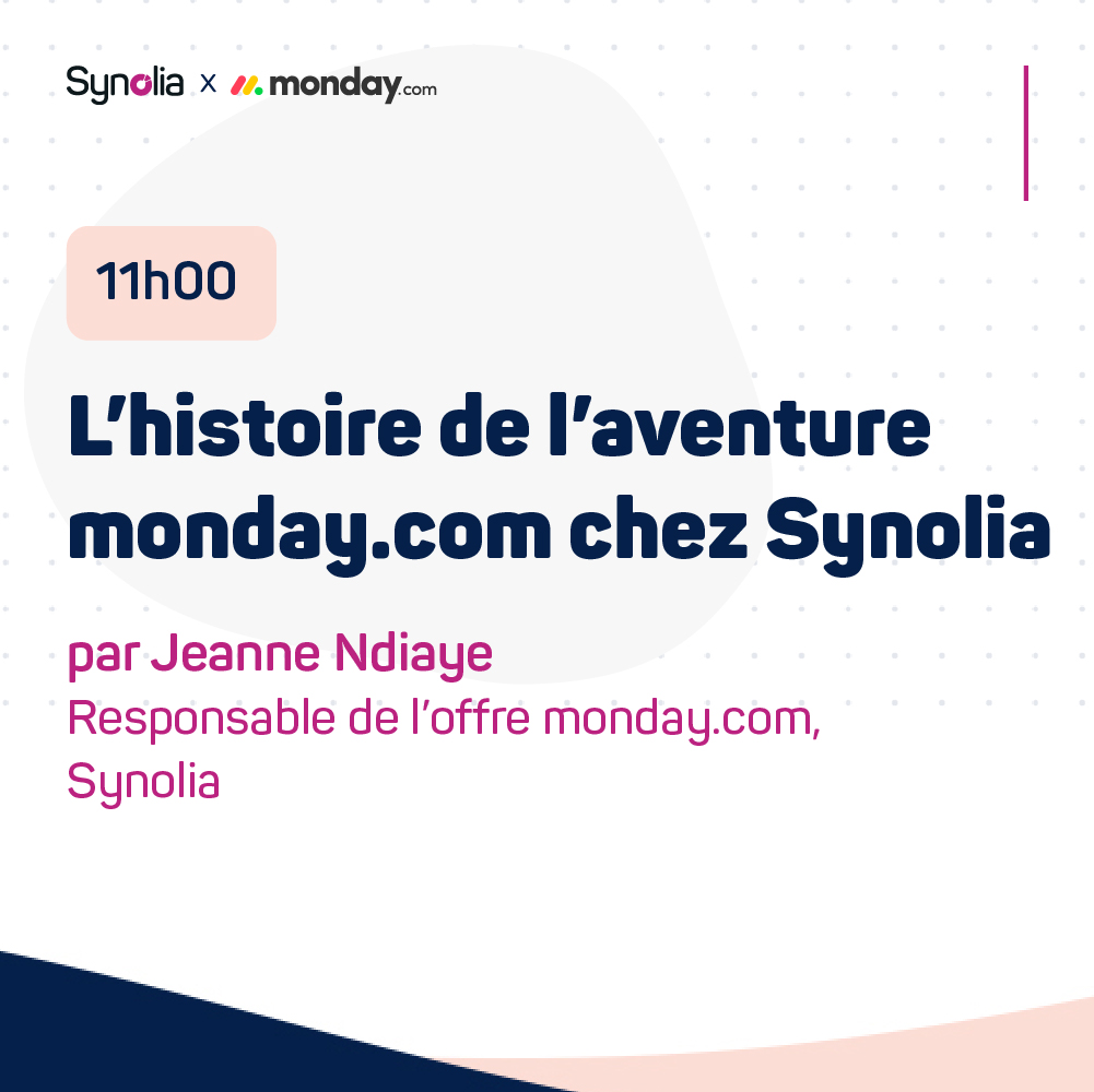 synolia's tweet photo. Découvrez le #programme de https://t.co/0wbHUdDXUq users conference, la seule #conférence officielle pour les utilisateurs de @mondaydotcom en #France 🎉
Réservez votre place pour cet événement à #Paris le mardi 29 mars au @CycloneLeStudio : https://t.co/xtbzERyhZK
#collaborate https://t.co/EKMzSHNqH8