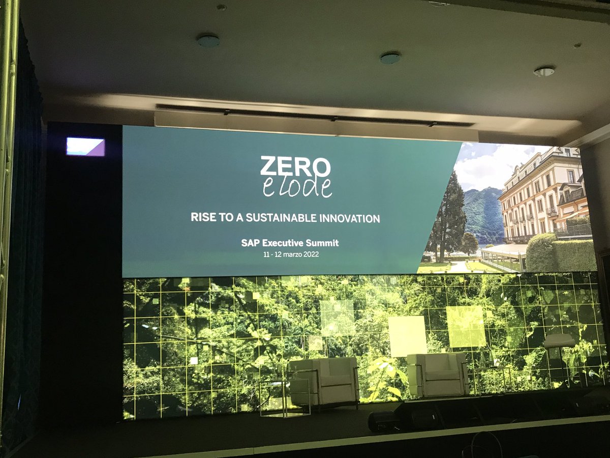 impresacity's tweet photo. A Cernobbio va in scena in presenza #SAPExecutiveSummit incentrato sul tema della #sostenibilità e della #transazioneecologica. Apre la plenaria @CarlaMasperi: ‘Occorre portare la sostenibilità nei processi di business, mettendo in luce i benefici dell’#innovazionetecnologica https://t.co/kEIWm23VoT