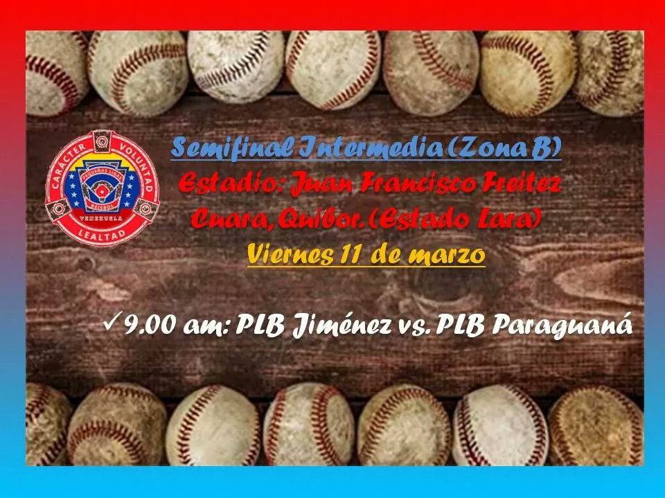 pequenasligasve's tweet photo. Feliz Viernes ☕🇻🇪
Este #11demarzo continuamos con el desarrollo de las #SeriesInterligas #PequeñasLigasVenezuela
⚾ #SemifinalInfantilZulia
⌚10.00 am: Sierra Maestra vs. Coquivacoa
⚾ #SemifinalPreInfantil Zona C
⌚10.00 am: Leones vs. Flor Amarillo https://t.co/kkeWm24eX3