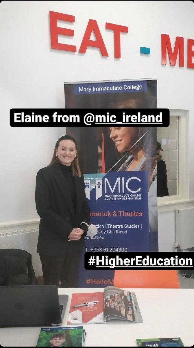 PATH 1 - Step into Teaching (@stepin2teaching) on Twitter photo Delighted to attend the Open Day at the Further Education & Training Centre, Archerstown #Thurles meeting with students from across county #Tipperary and chatting about programmes in <a href="/MICLimerick/">Mary Immaculate College (MIC)</a> and <a href="/MICThurles/">School of Education, MIC Thurles</a>
#GofurtherwithMIC #Stepin2Teaching #PATH1 Delighted to attend the Open Day at the Further Education & Training Centre, Archerstown #Thurles meeting with students from across county #Tipperary and chatting about programmes in <a href="/MICLimerick/">Mary Immaculate College (MIC)</a> and <a href="/MICThurles/">School of Education, MIC Thurles</a>
#GofurtherwithMIC #Stepin2Teaching #PATH1