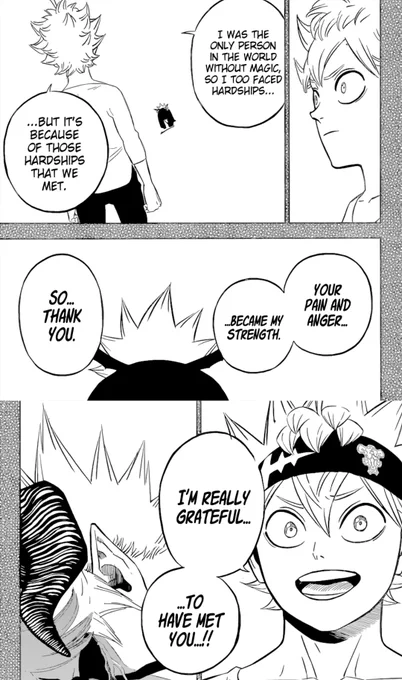 hmm after reading the fan translation, I think Asta didn't know yet Licita is his Mom? feels like he calls Liebe brother bcoz of these... ion know.. we'll see... #BCSpoilers 