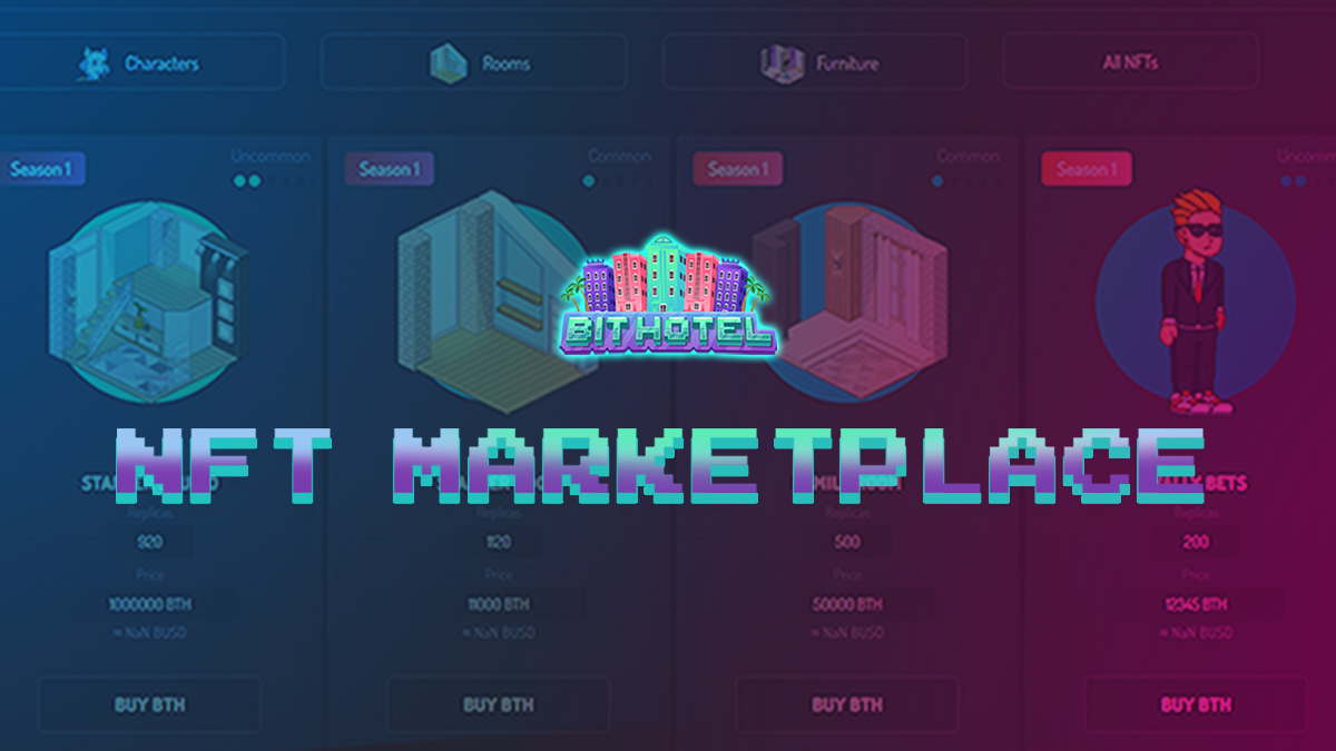 playbithotel's tweet photo. Dear Guests! 

The time has come; our NFT marketplace is launching! 🚀

⏰ Monday, 14th of March at 13:00 UTC 

The Bit Hotel Metaverse is coming closer!🔥

We will be having a trading competition with amazing NFT rewards - stay tuned for the details! https://t.co/ECAOcdy4om