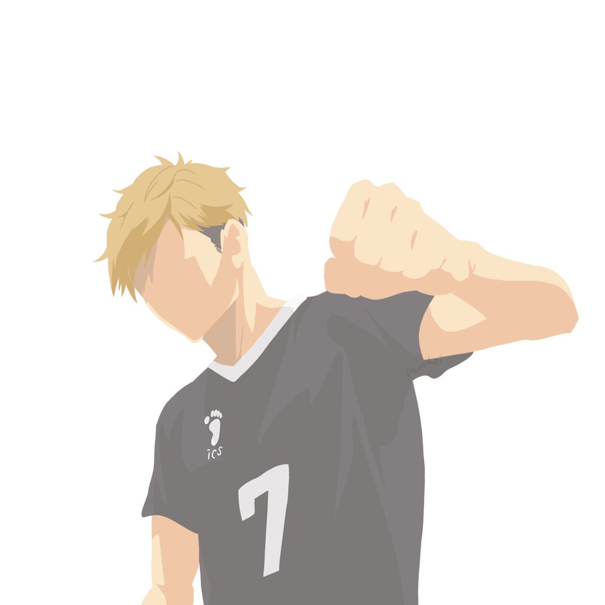 1boy male focus blonde hair solo shirt white background short hair  illustration images