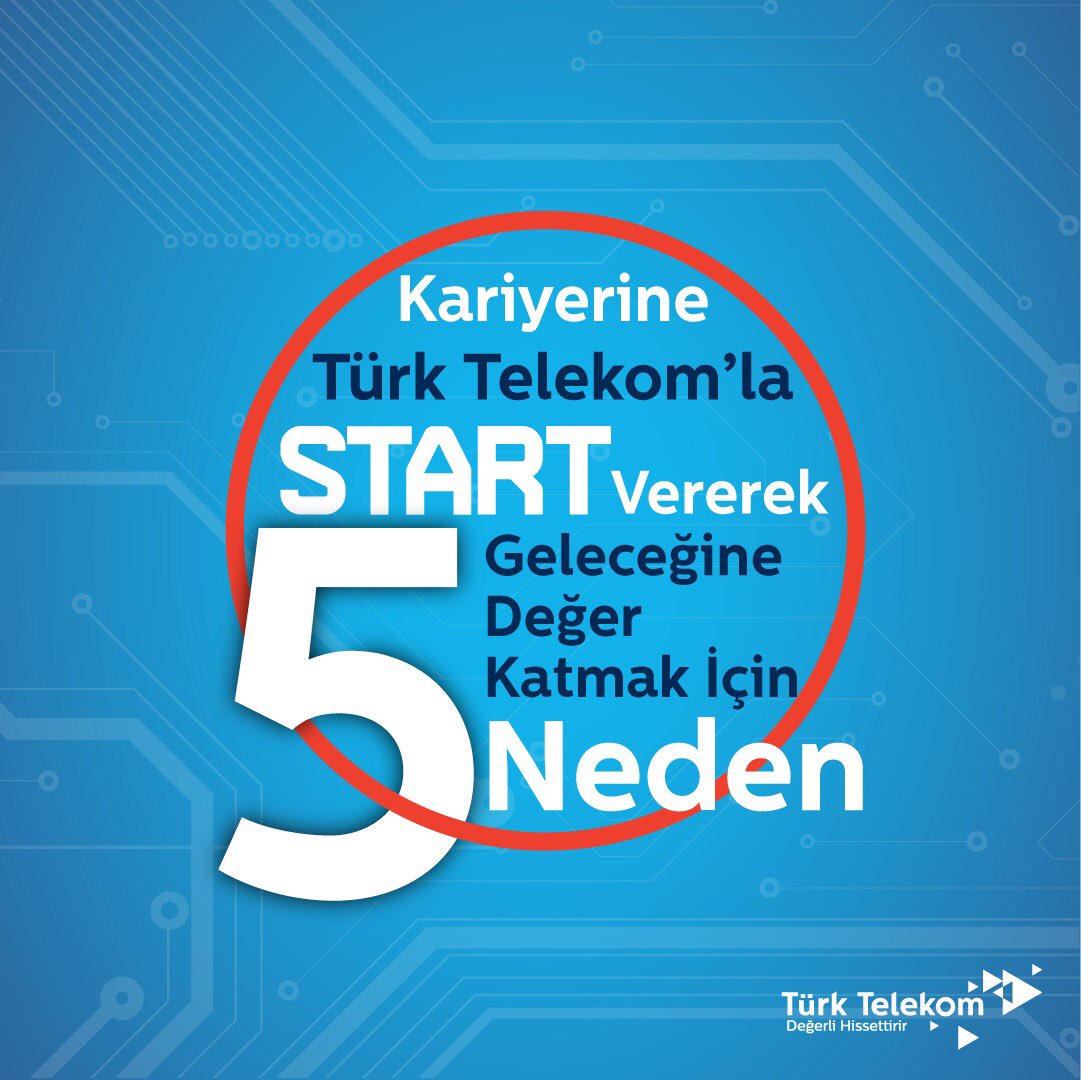 Türk Telekom START ile iletişim ve teknoloji dünyasına adım atmaya hazır mısın? Bu benzersiz deneyimin bir parçası olmak için aramıza katıl! 💻🎒💨

Son başvuru tarihi 31 Mart👩🏻‍💻👨🏻‍💻

#TürkTelekom #DeğerliHissettirir