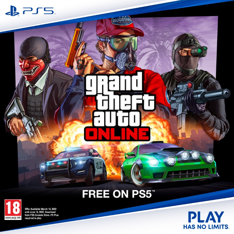 Rockstar Games on X: Grand Theft Auto V and GTA Online coming March 15 for  PlayStation 5. Get GTA Online for FREE exclusively on PS5. Pre-load now and  be ready to play