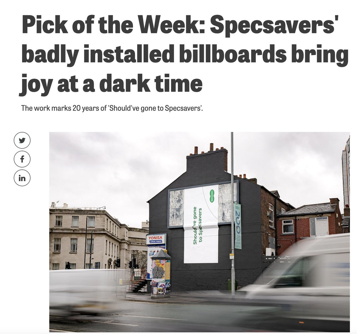 jonlefley's tweet photo. Sometimes my heart just fills with joy. Bravo 👏👏👋@Specsavers https://t.co/nLfYZcPZWt