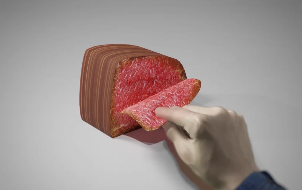 ローストビーフの付箋を使ったら？作業デスクが肉まみれになるwww