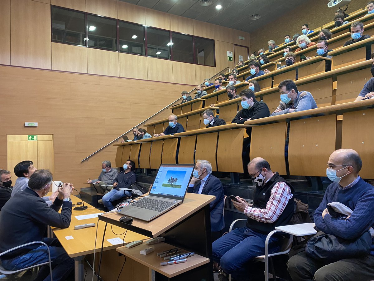 DiputacioGirona's tweet photo. 🐄El president de #Semega, Josep Sala, tanca l'assemblea d'#AFRIGI, l'Associació Frisona de Girona, a l'auditori @irtacat, a #Monells. Hi van assistir una cinquantena de ramaders. 

✅També s'hi van portar a terme ponències tècniques sobre la millora genètica del vacú de llet. https://t.co/Z89qZSAQRR