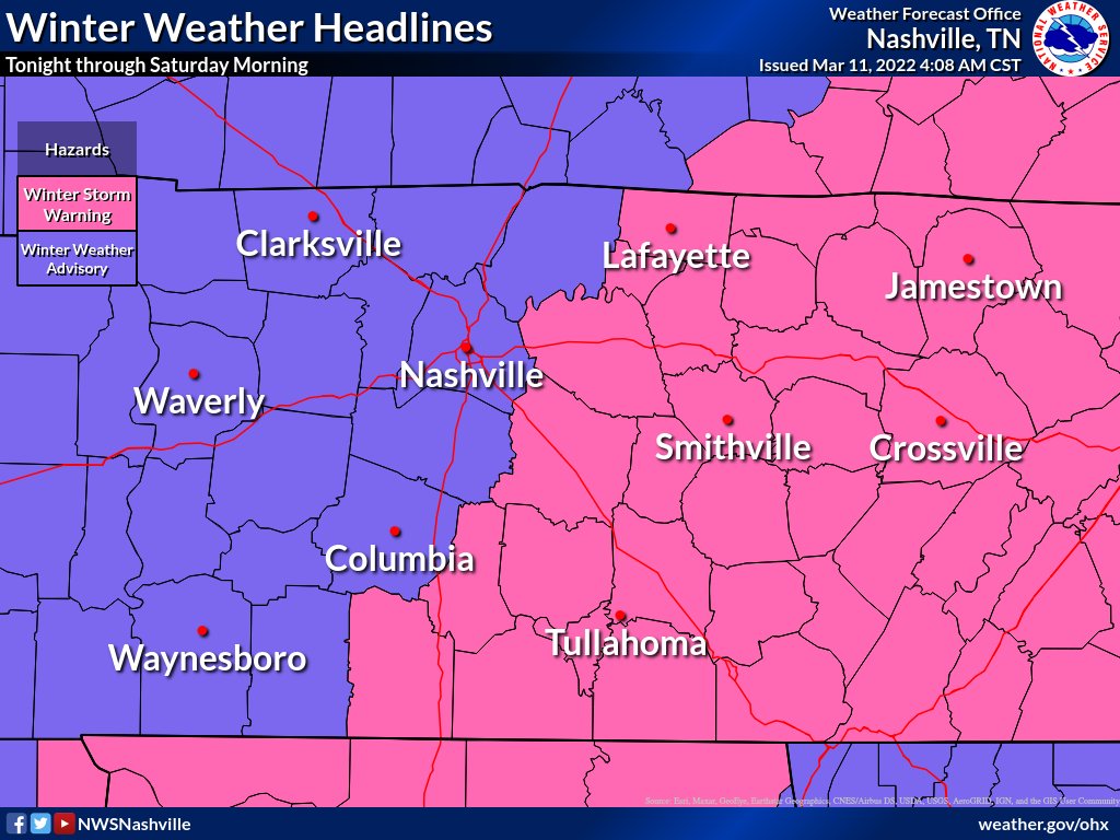NWS Nashville on Twitter "As a result of the anticipated winter