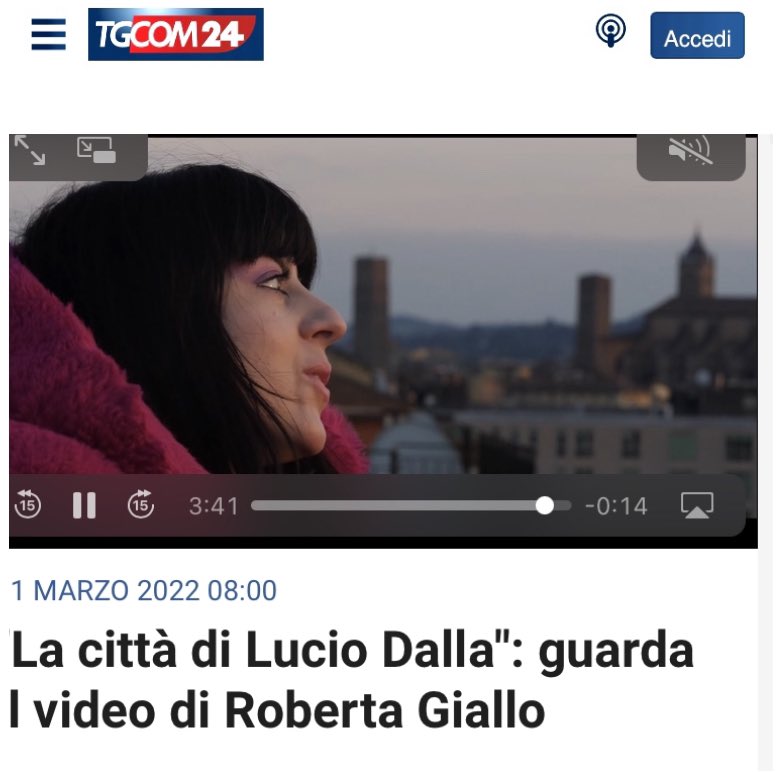 ecco il video del mio nuovo singolo oggi in anteprima su <a href="/MediasetTgcom24/">Tgcom24</a>  💛🙏
tutto girato a #Bologna :) 

#LacittàDiLucioDalla  

tgcom24.mediaset.it/2022/video/-la…

#bologna <a href="/BolognaWelcome/">Bologna Welcome</a>