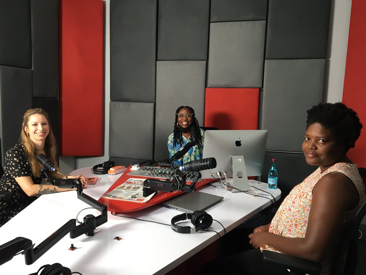 efanoefano's tweet photo. Tune into Desert Radio on 95.3 FM with @_pandulana to catch Rauna and Julia talking about last night’s Shebeen Queens exhibition opening. #efanoefano #shebeenqueens #namibianstories https://t.co/21WdwaARs2