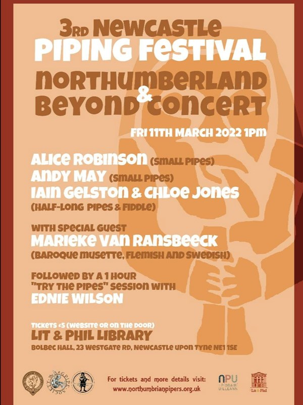 Excited to kick off the Sixth #InternationalBagpipeConference and the third #NewcastlePipingFestival with a lunchtime concert organised by the NPS at the <a href="/litandphil/">The Lit and Phil</a>.
