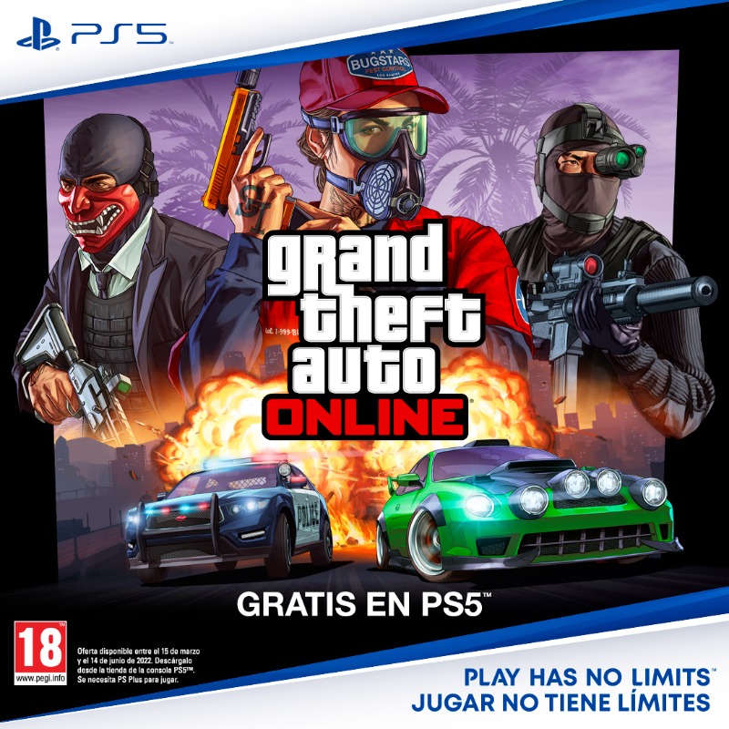 PlayStation: Juega gratis GTA V y GTA Online para PS5 con tu