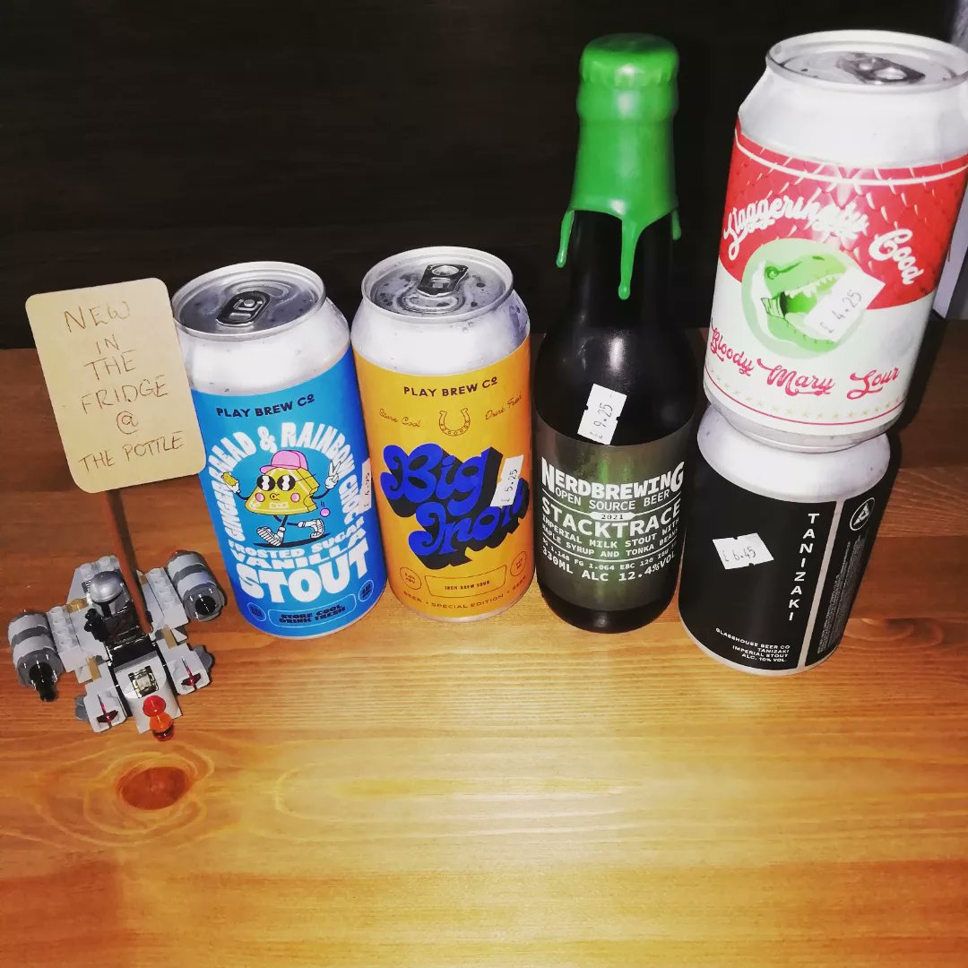 ThePottleMicro's tweet photo. Good morning Pottlers

Thus is our Beer selection to start the weekend

5 Cask Ales
2 Keg
10 Ciders
Craft Cans Galore with a few new additions.

15% of Craft Cans/Bottles if you buy six or more fore takeout.

@StaggeringBeer @PlayBrewCo @nerdbrewing @GlassHouseBeers https://t.co/bg2XNAgXYN
