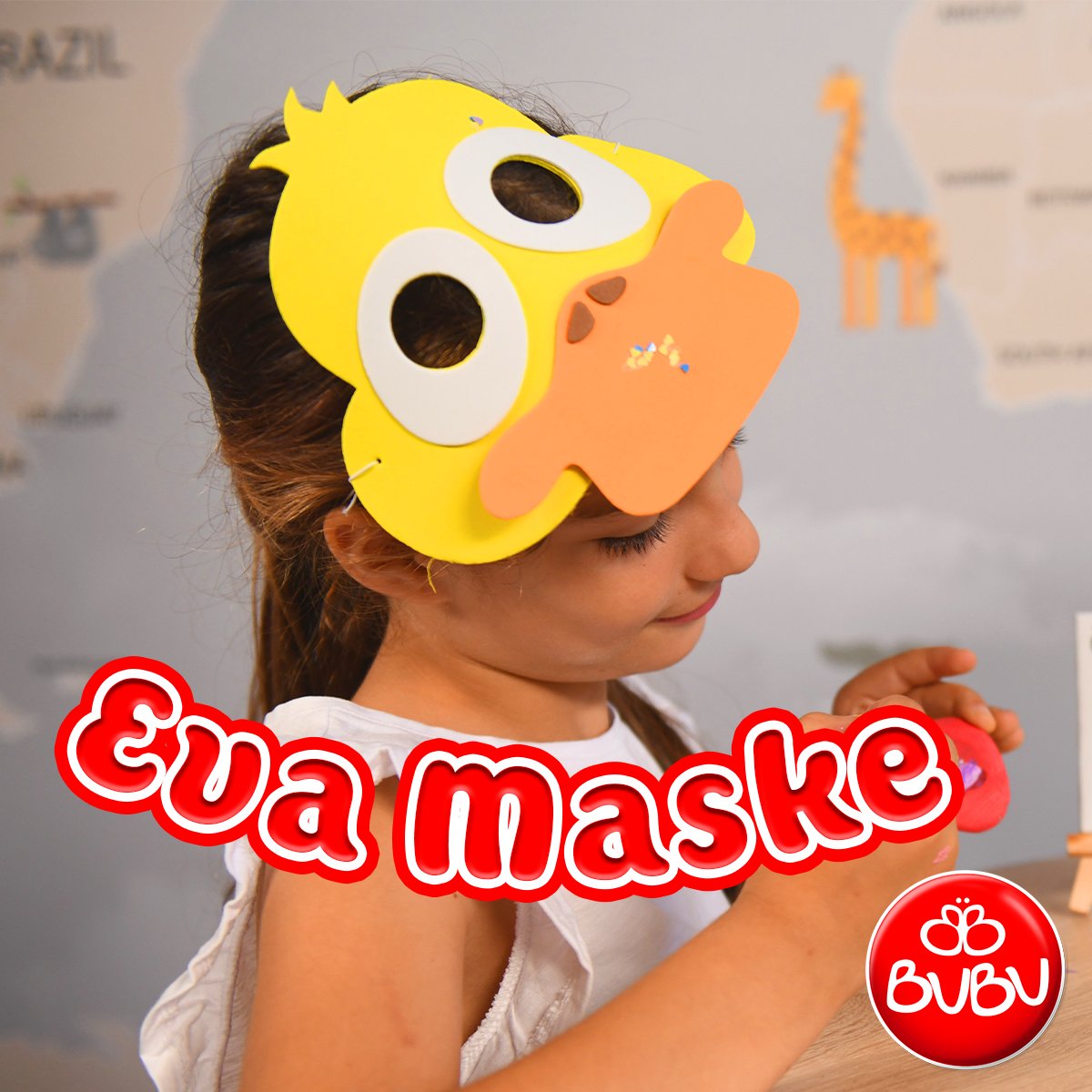 BUBU Eva Maske sizlerle. Çeşitli hayvanların yüzlerine bürünmek, ve onlarla oynamak çok güzel olurdu değil mi? Belki bir ördek olabilirsin yada bir aslan. peki sen hangi hayvan olmak istiyorsun?

#bubu #bubukırtasiye #evamaske #eva #maske #hayvan #diy #kendinyap #roleplay