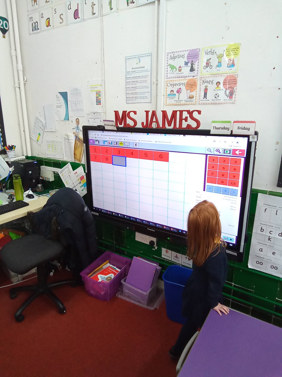 LaycockPrimary's tweet photo. #LaycockYearOne are using #PurpleMash in #LaycockComputing to learn about #Spreadsheets. Ask us to explain #cells #rows and #columns 🖥️ https://t.co/vhdOB65P9N