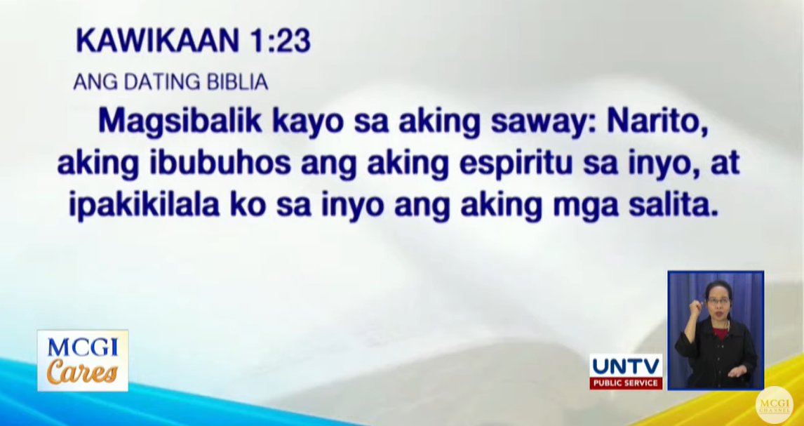 Kapatweets_Intl's tweet photo. Turn back to God. His words will serve as our guide in this life.

➡️ https://t.co/dprD2Q8Olr

#ShiningWithLove
#MCGICares https://t.co/qeSMNDZrce