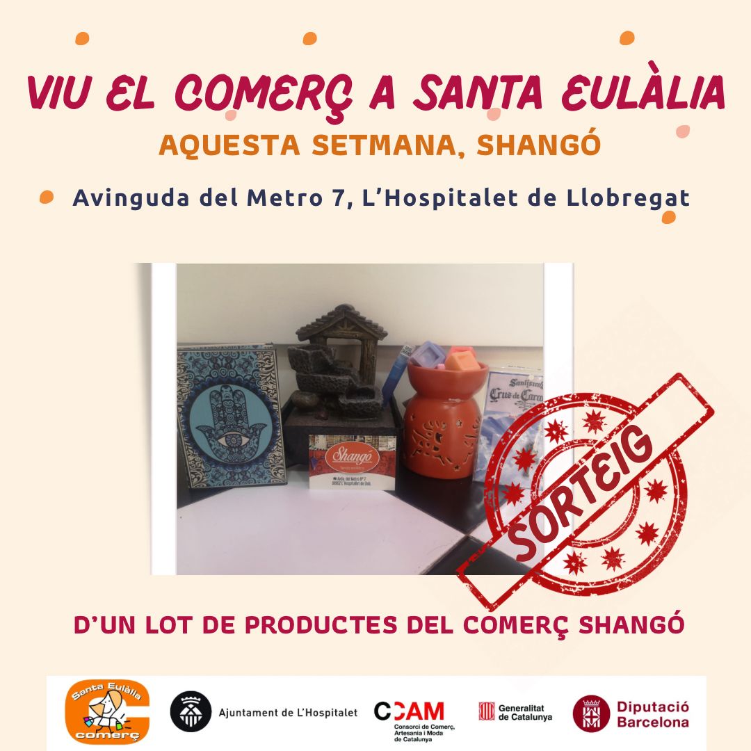 SantaEulàliaComerç (@eulaliacomerc) on Twitter photo ✨‼️ATENCIÓ SORTEIG ‼️✨
AQUESTA SETMANA SORTEGEM UN LOT DE PRODUCTES DEL COMERÇ SHANGÓ 🤩
COM PARTICIPAR❓ 👇🏻
instagram.com/p/Ca9gp6lo_mC/…
#jocomproasantaeulalia
#santaeulaliacomerç
#vineacomprar
@catalunyacomerç
@lhdigital_lh
@lhdinamitzacio
<a href="/eltothospitalet/">EL TOT L'HOSPITALET</a>
<a href="/CNLlHospitalet/">CNL de l'Hospitalet</a> ✨‼️ATENCIÓ SORTEIG ‼️✨
AQUESTA SETMANA SORTEGEM UN LOT DE PRODUCTES DEL COMERÇ SHANGÓ 🤩
COM PARTICIPAR❓ 👇🏻
instagram.com/p/Ca9gp6lo_mC/…
#jocomproasantaeulalia
#santaeulaliacomerç
#vineacomprar
@catalunyacomerç
@lhdigital_lh
@lhdinamitzacio
<a href="/eltothospitalet/">EL TOT L'HOSPITALET</a>
<a href="/CNLlHospitalet/">CNL de l'Hospitalet</a>