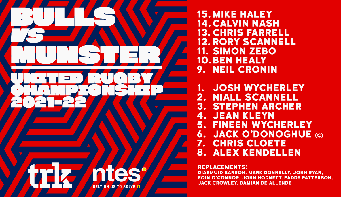 MUNSTER NAME TEAM FOR #BULvMUN 

Brought to you by <a href="/nteslimited/">NTES</a> 

#SUAF