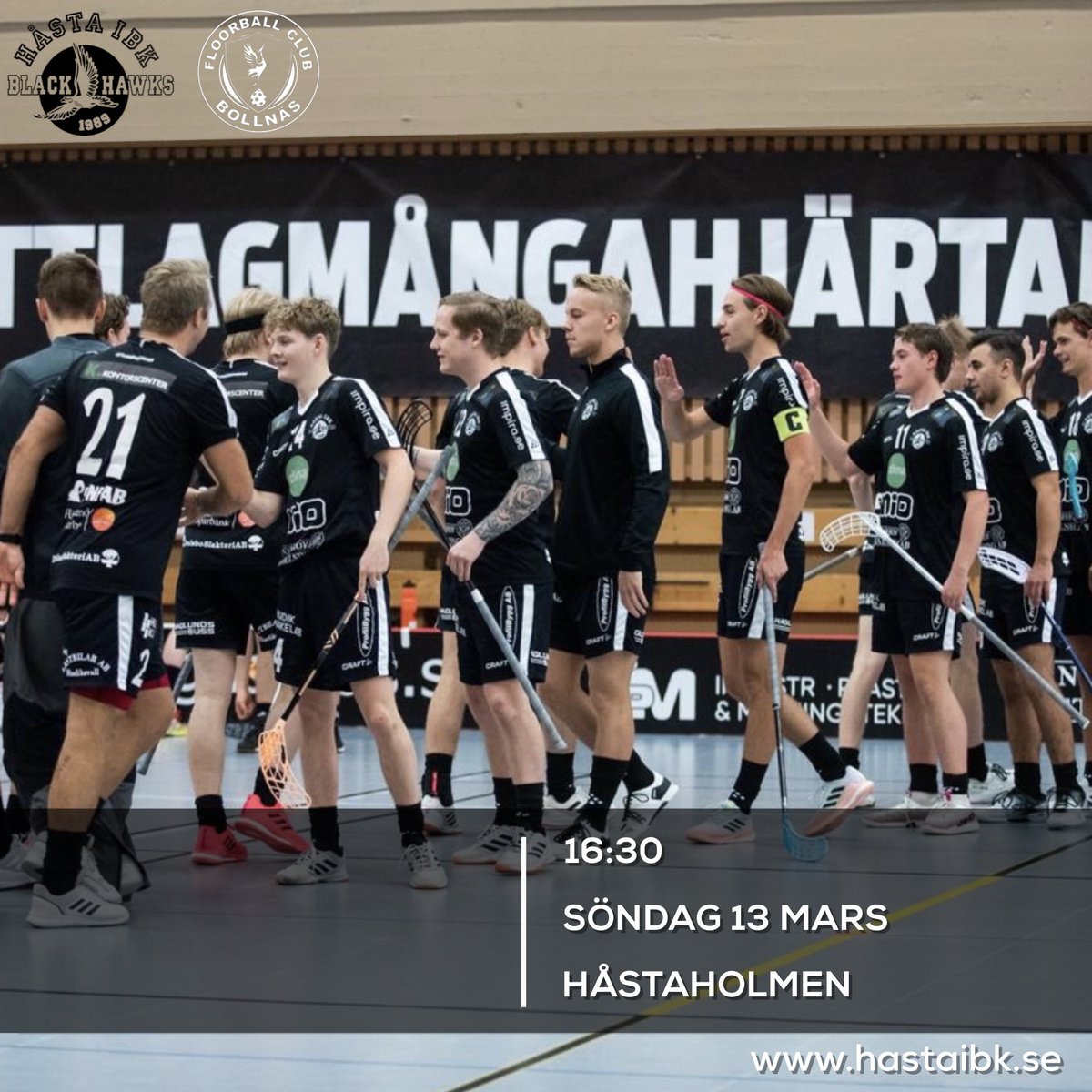 Sista föreställningen för säsongen!💥
-
Bollnäs kommer på besök i säsongens sista match. Ta med en vän och låt oss tillsammans ta tre poäng.
-
Länk till sändning kommer att finnas på matchdagen i profilen, nu kör vi!🖤