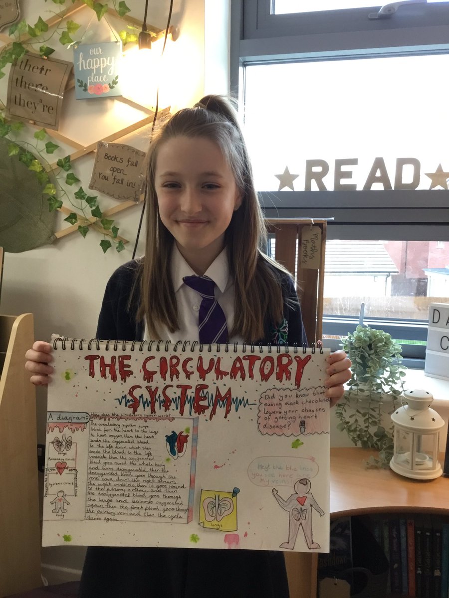 MrsJonesJPPS's tweet photo. We loved learning about the circulatory system this week on our Enrichment Day. We had fun with a respiration drama activity and the presented the information we found out creatively in our Learning Journals! @JubileeParkPS 🌟💜 https://t.co/OR5DrYiQ3d