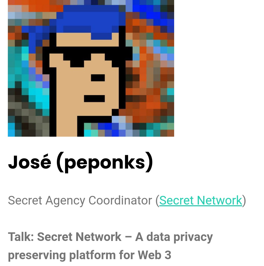 iberoam_xyz's tweet photo. Do you wanna hear a secret ? Our first confirmed talk is "Secret Network - A data privacy preserving platform for Web 3" by @PepeVO1 from the @SecretNetwork! @Web3Familia @BanklessES
@TheDAOist_latam @BanklessBR

https://t.co/l5tq8rh5j9

#IberoAm #SecretNetwork #blockchain $SCRT https://t.co/SJIB1R4s5N